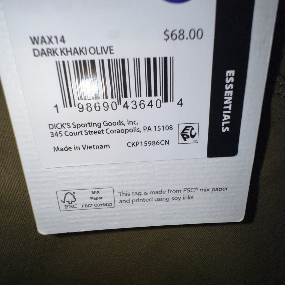 Calia High Rise Crop Leggings Women's Size Medium Dark Khaki Olive NWT - Picture 3 of 4